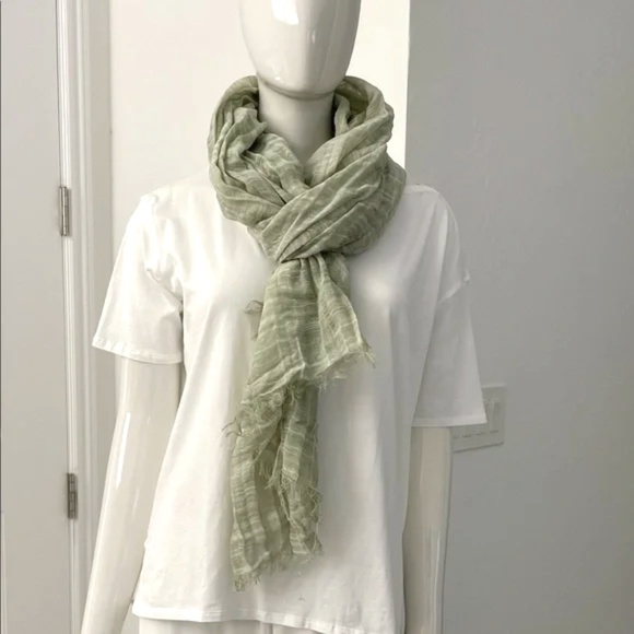 NEW!!!  Zara Linen Lightweight Scarf - Picture 1 of 3